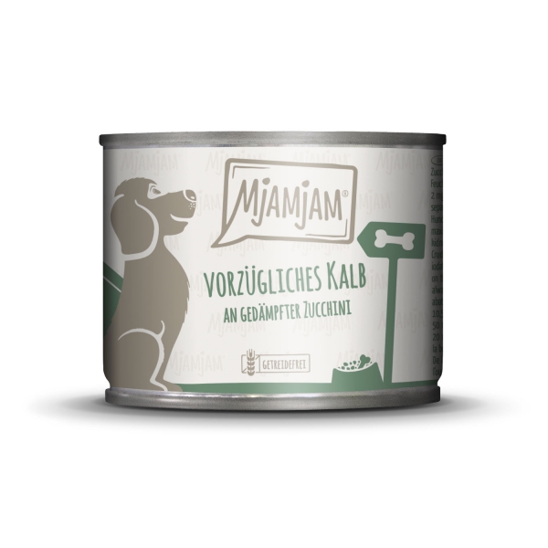 MjAMjAM - vorzügliches Kalb an gedämpfter Zucchini 200g